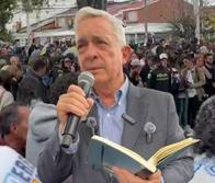 Álvaro Uribe hoy en el parque donde le dispararon a Miguel Uribe: cómo fue 