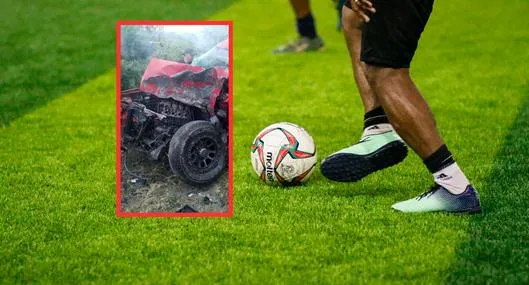 Conocido futbolista murió en trágico accidente y hay impactante video