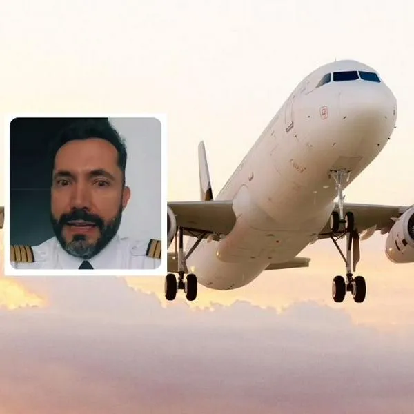 Fotos de avión y capitán Jaimes García, en nota de qué significa cuando en vuelo dicen 10.000 pies, según piloto de Avianca reveló