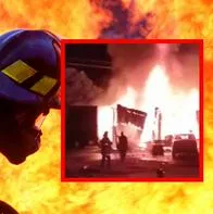 Alerta por grave incendio en La Virginia (Risaralda) dentro de un parqueadero 