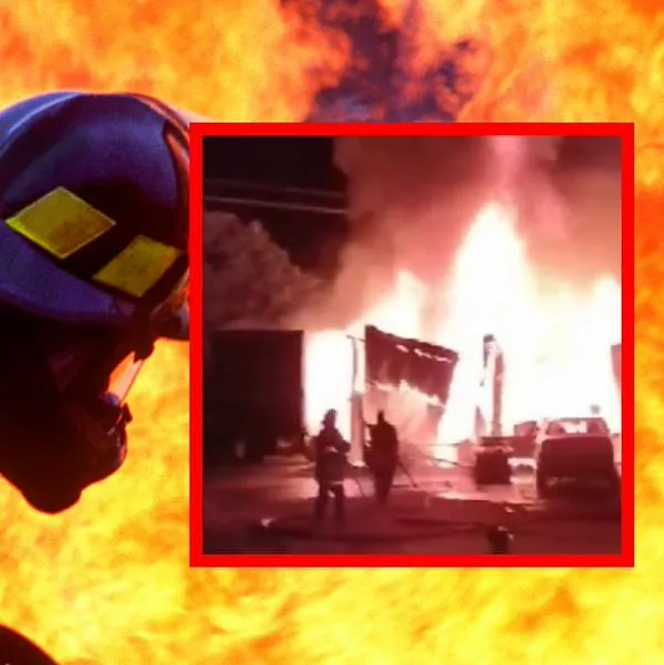 Alerta por grave incendio en La Virginia (Risaralda) dentro de un parqueadero 