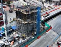 Así se construye megapuente que da continuidad al viaducto Metro en av. Caracas 