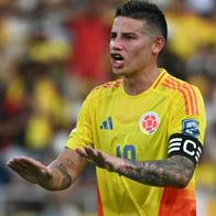 Foto de James Rodríguez, en nota de que Selección Colombia confirmó 2 amistosos en noviembre y Jesurún habló de rivales
