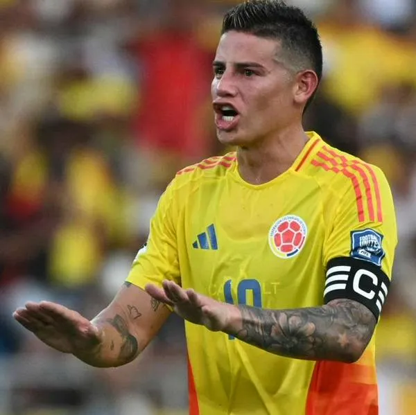 Foto de James Rodríguez, en nota de que Selección Colombia confirmó 2 amistosos en noviembre y Jesurún habló de rivales