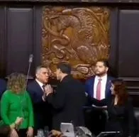 Video pelea senador México: Alejandro Moreno Cárdenas Gerardo Fernández Noroña