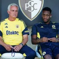 Foto de José Mourinho y Jhon Jáder Durán, en nota de qué dijo Jhon Jáder Durán a Mourinho por salida de Fenerbahce, sorpresivo adiós