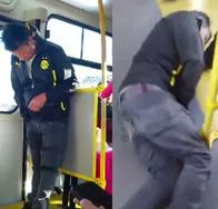 Hombre en Transmilenio se durmió parado, se cayó y quedó despierto del golpe 