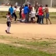 Santander: partido infantil de fútbol acabó en batalla campal