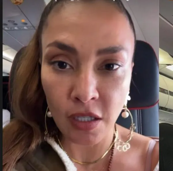 Katherine Porto mostró que los bajaron de avión de Avianca por sujeto amenazando