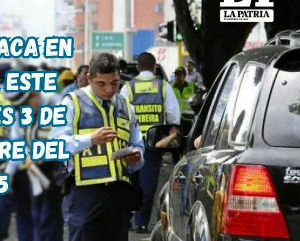 Pico y placa en Pereira (Risaralda) este miércoles, 3 de septiembre del 2025