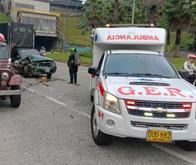 El primer choque de la mañana en Manizales fue en la Glorieta de la Autónoma