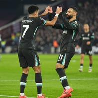 Mohamed Salah y Luis Díaz