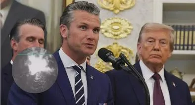 El secretario de Defensa de Donald Trump, Pete Hegsethl, se refirió al ataque que se hizo en el mar Caribe en el que murieron 11 personas / Imágenes y composición suministradas por Noticias Caracol