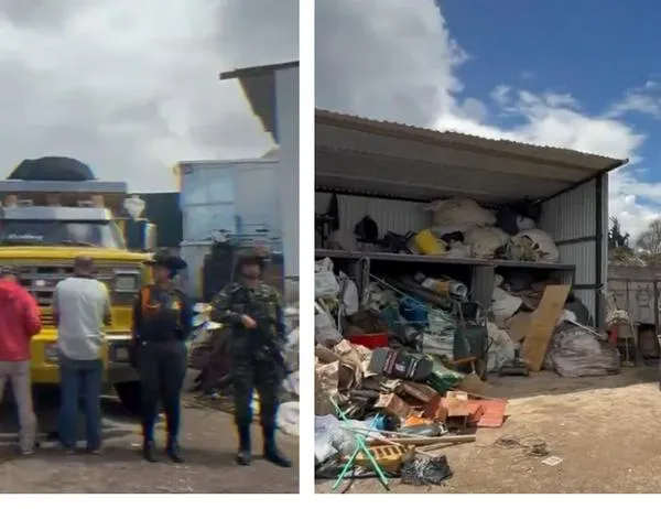 Dos capturados por disponer escombros ilegalmente en la localidad de Barrios Unidos 