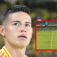 ¿Qué hacía James Rodríguez solo en cancha del Metropolitano al final de partido