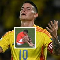 Foto de James Rodríguez, en nota de qué dijo James Rodríguez de su gesto en Metropolitano tras Colombia vs. Bolivia