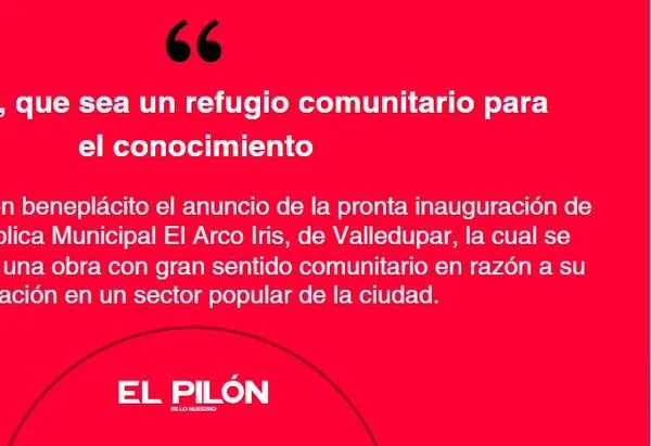El Arcoíris, que sea un refugio comunitario para el conocimiento