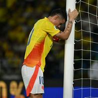 Foto de James Rodrígiez, en nota de qué jugadores de Colombia tienen riesgo de Mundial por acumulación de amarillas