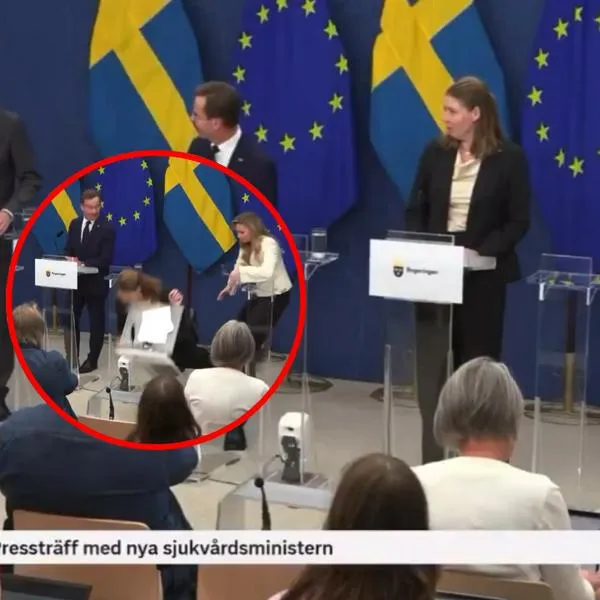 Desmayo de ministra de Salud de Suecia, Elisabet Lann: video y qué le pasó