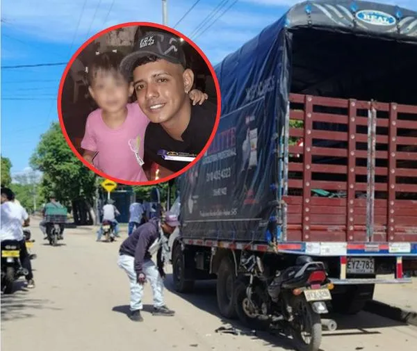 Tragedia en Aguachica, Cesar: niña de 2 años murió tras choque de moto contra un camión estacionado