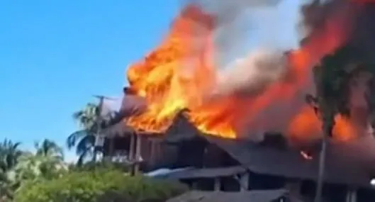 Se incendió famoso hotel en Colombia: hay fotos impresionantes de las llamas