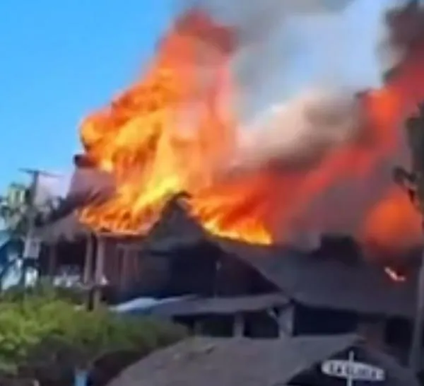 Se incendió famoso hotel en Colombia: hay fotos impresionantes de las llamas