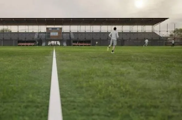 Así se verá el renovado estadio de fútbol en Caldas, avanzan las obras
