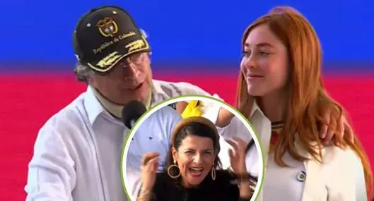 Irene Vélez, Gustavo Petro y Gloria Miranda