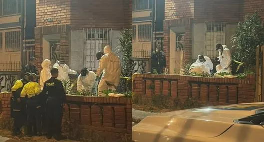 En la entrada de esta casa de Teusaquillo (Bogotá) hallaron a una persona sin vida