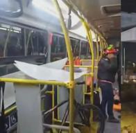 Accidente: máquina de obra del Metro de Bogotá le cayó encima a Transmilenio