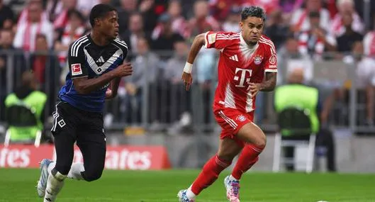 Foto de Luis Díaz, en nota de video de gol de Luis Díaz en Bayern Múnich contra Hamburgo en Bundesliga en 2025