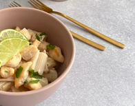 Receta para hacer pasta cremosa con limón 