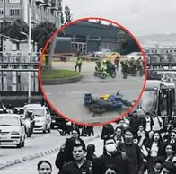Accidente de tránsito en Bogotá: mujer motociclista perdió la vida en la NQS