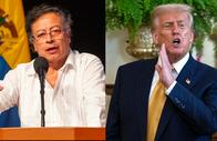 Gustavo Petro y Donald Trump