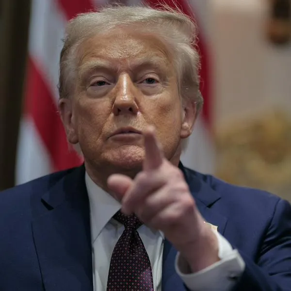 WASHINGTON, DC - AUGUST 26: U.S. President Donald Trump calls on a reporter during a cabinet meeting with members of his administration in the Cabinet Room of the White House on August 26, 2025 in Washington, DC. This is the seventh cabinet meeting of Trump's second term. (Photo by Chip Somodevilla/Getty Images)