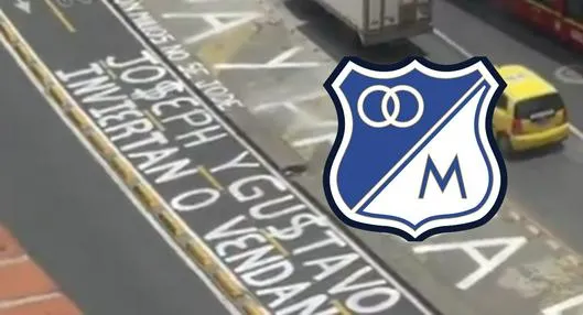 Protesta hinchas de Millonarios