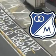 Protesta hinchas de Millonarios