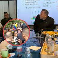 Reunión de Santiago Botero Jaramillo con el concejal 'Fuchi', antes de ser abucheado en protestas de motociclistas en Bogotá