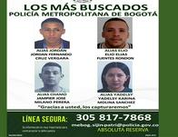 Alias 'Jordan', 'Elio', 'Chamo' y 'Yadelsy': Los más buscados por comisión de delitos en Bogotá ¡Absoluta reserva!  