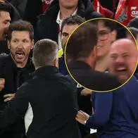 Diego Simeone encaró a hincha de Liverpool por gol al Atlético en Champions