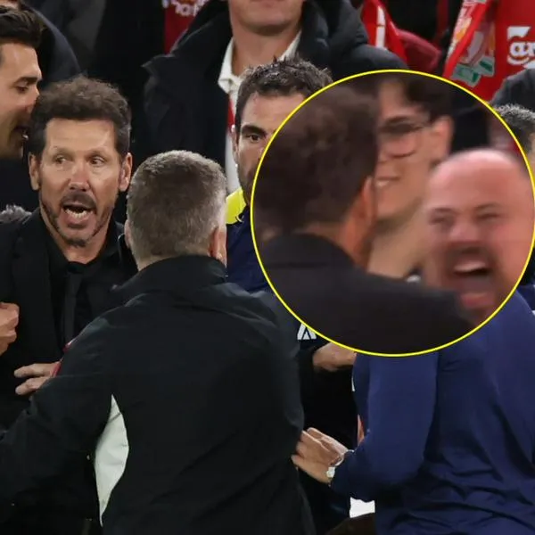 Diego Simeone encaró a hincha de Liverpool por gol al Atlético en Champions