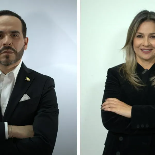 Abelardo De La Espriella y Vicky Dávila, precandidatos presidenciales.
