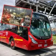 Protestas sobre la calle 26 de Bogotá colapsaron Transmilenio