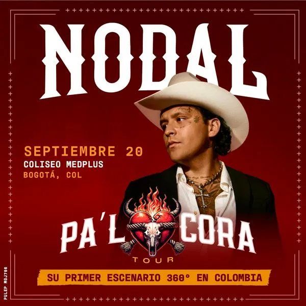 Christian Nodal llega a Bogotá con show 360