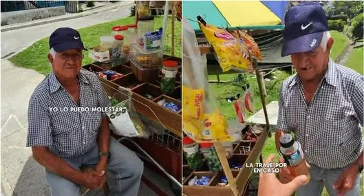 Video viral: anciano sorprende a Camilo Cifuentes al regalarle comida y más