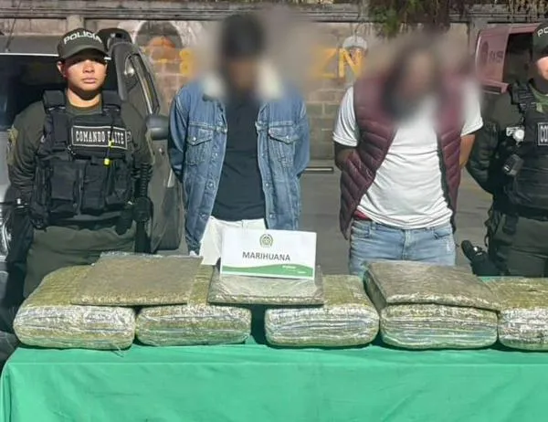 Policía de Bogotá halló 26 kilos de marihuana en un vehículo hurtado 