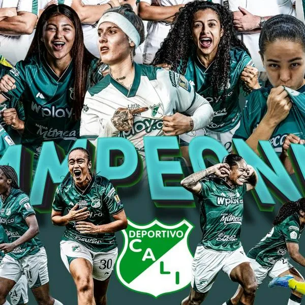 Deportivo Cali es campeón de la Liga Femenina al vencer a Santa Fe en penales