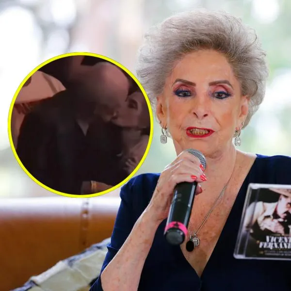 Graban a viuda de Vicente Fernández dándose beso con quien sería su nueva pareja