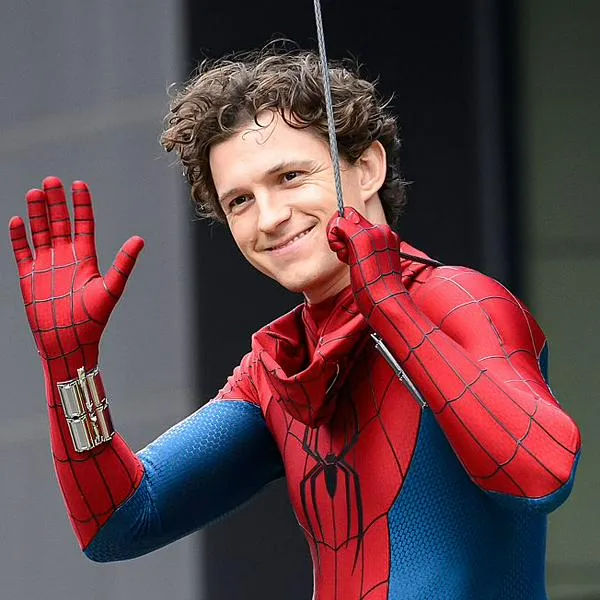 GLASGOW, UNITED KINGDOM - AUGUST 3: (UK OUT) Tom Holland is seen on the set of 'Spider-Man: Brand New Day' on August 3, 2025 in Glasgow, Scotland. (Photo by MEGA/GC Images)