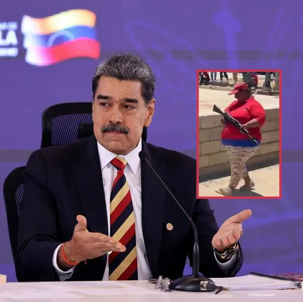 Venezolanos entrenan militarmente